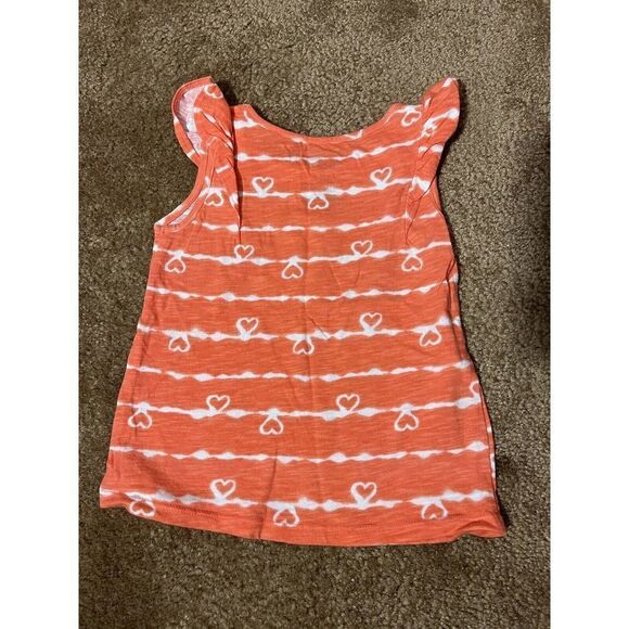 Jumping Beans 3T Girls Shirt Peach Color Ruffled Short sleeve - Picture 4 of 4